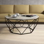 Hanah Home Diamond Mesa de Centro Crema